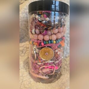Mystery Jewelry Jar - Pretty In Pink!